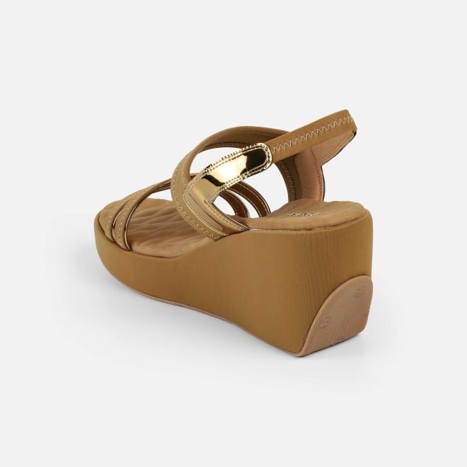 Mochi Women Antic-gold Casual Sandals (SKU: 34-417-28-36)