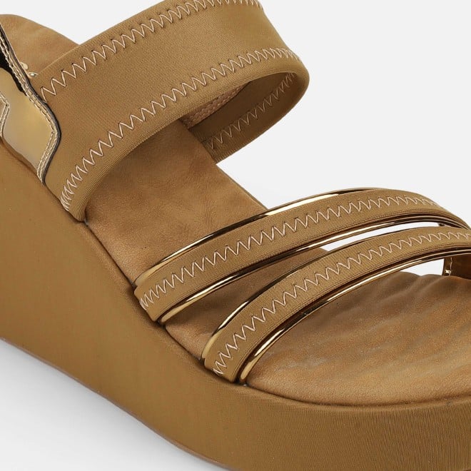 Mochi Women Antic-gold Casual Sandals (SKU: 34-417-28-36)
