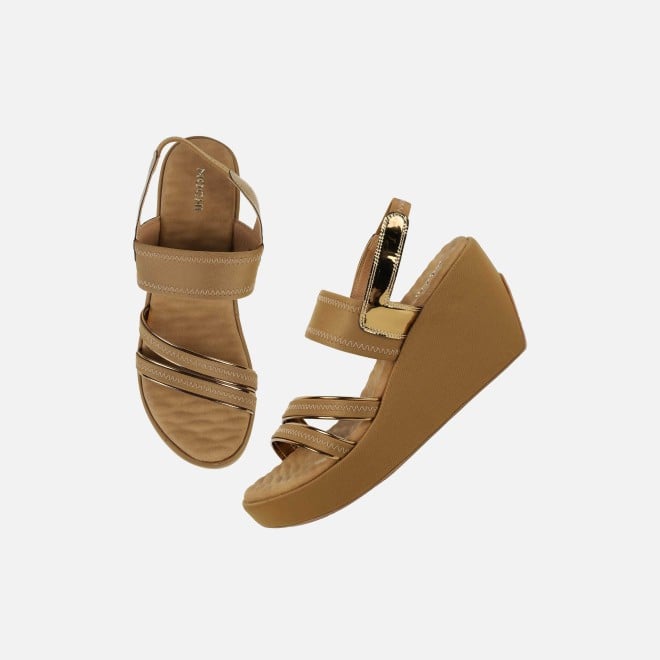 Mochi Women Antic-gold Casual Sandals (SKU: 34-417-28-36)