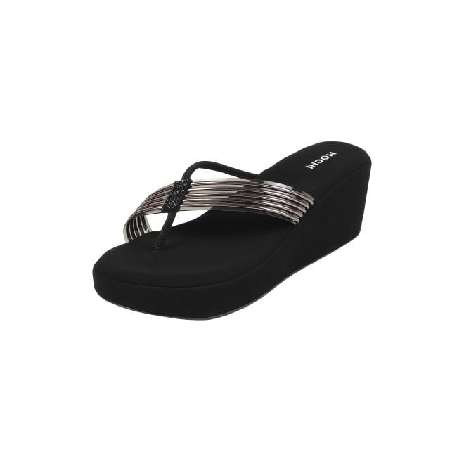 Mochi Women Black Casual Slip Ons (SKU: 34-418-11-36)