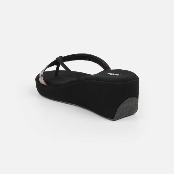 Mochi Women Black Casual Slip Ons (SKU: 34-418-11-36)