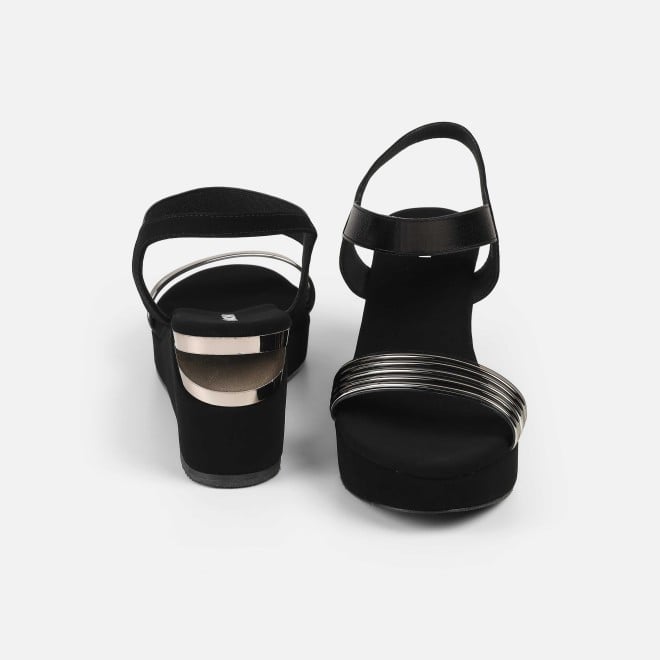 Mochi Women Black Casual Sandals (SKU: 34-419-11-36)