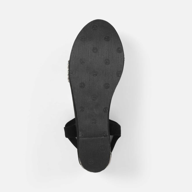 Mochi Women Black Casual Sandals (SKU: 34-419-11-36)