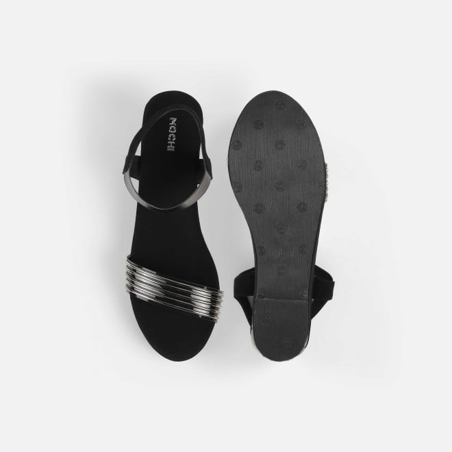 Mochi Women Black Casual Sandals (SKU: 34-419-11-36)