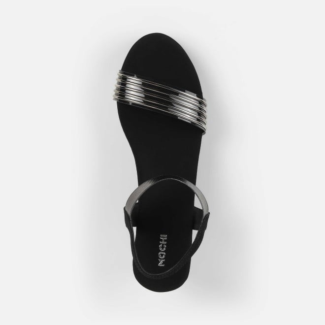 Mochi Women Black Casual Sandals (SKU: 34-419-11-36)