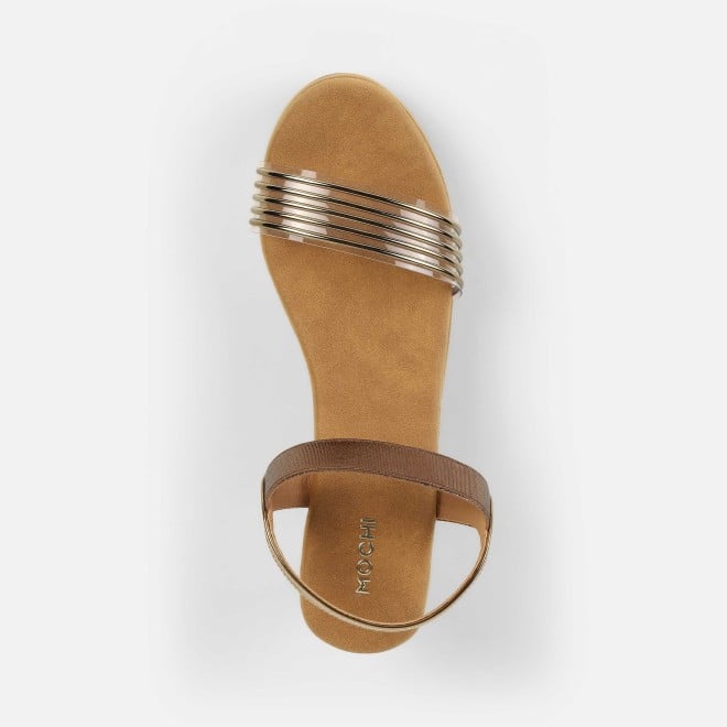Mochi Women Antic-gold Casual Sandals (SKU: 34-419-28-36)