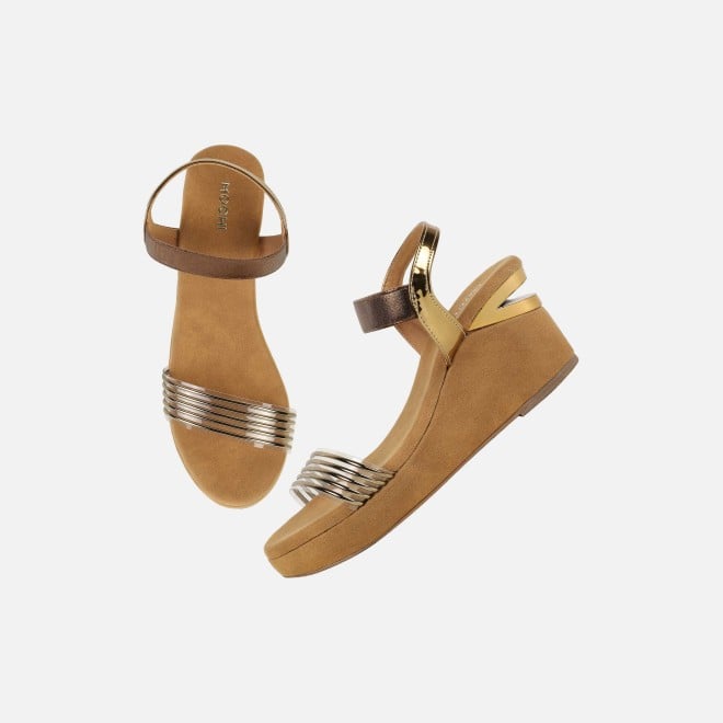 Mochi Women Antic-gold Casual Sandals (SKU: 34-419-28-36)