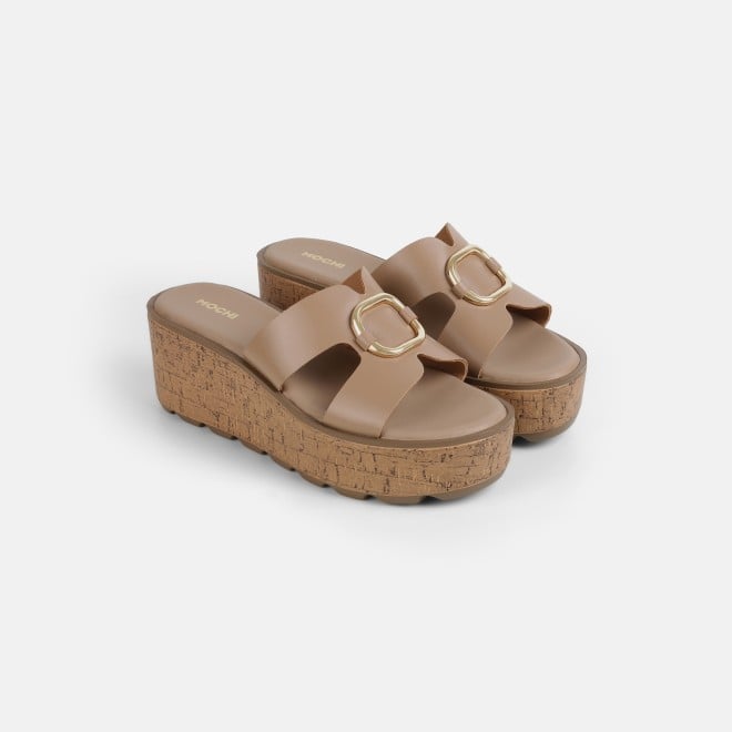 Mochi Women Beige Casual Slip Ons (SKU: 34-420-20-35)