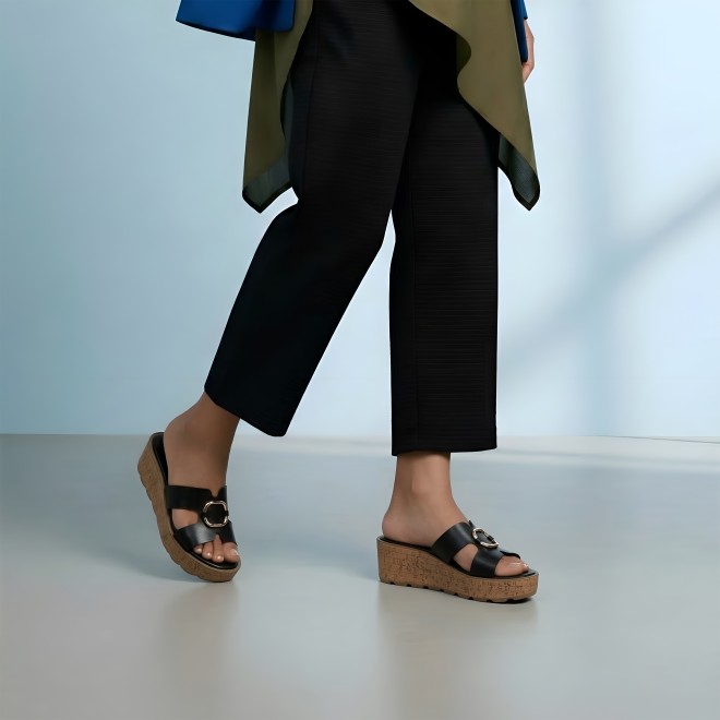 Mochi Women Black Casual Slip Ons (SKU: 34-420-11-35)