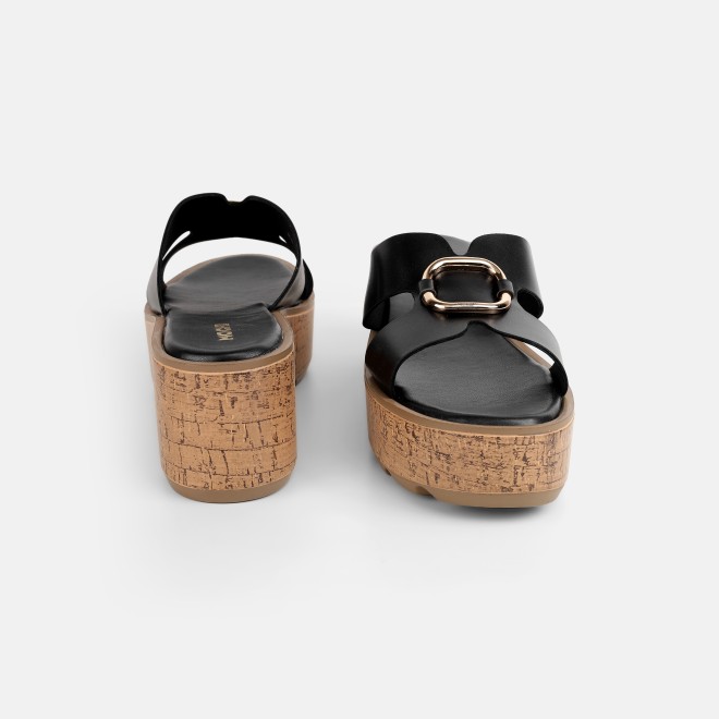 Mochi Women Black Casual Slip Ons (SKU: 34-420-11-35)
