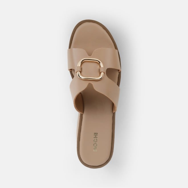 Mochi Women Beige Casual Slip Ons (SKU: 34-420-20-35)