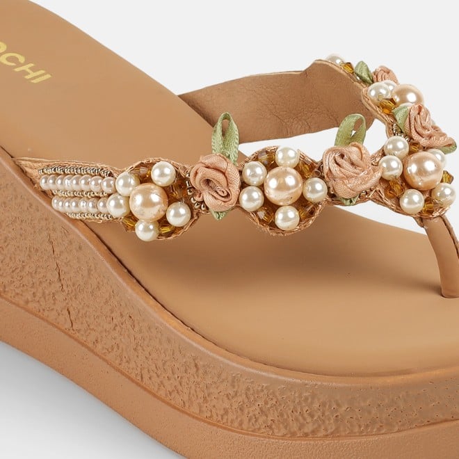 Mochi Women Antic-gold Casual Slip Ons (SKU: 34-421-28-36)