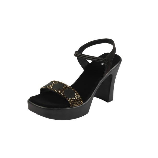 Mochi Women Black Casual Sandals (SKU: 34-422-11-36)
