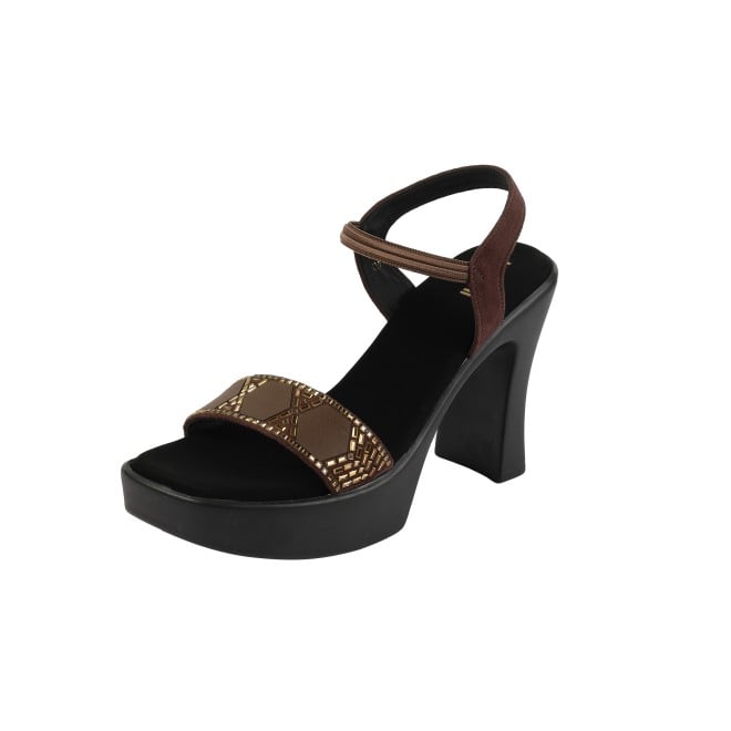 Mochi Women Brown Casual Sandals (SKU: 34-422-12-36)