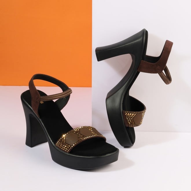 Mochi Women Brown Casual Sandals