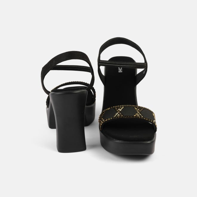 Mochi Women Black Casual Sandals (SKU: 34-422-11-36)