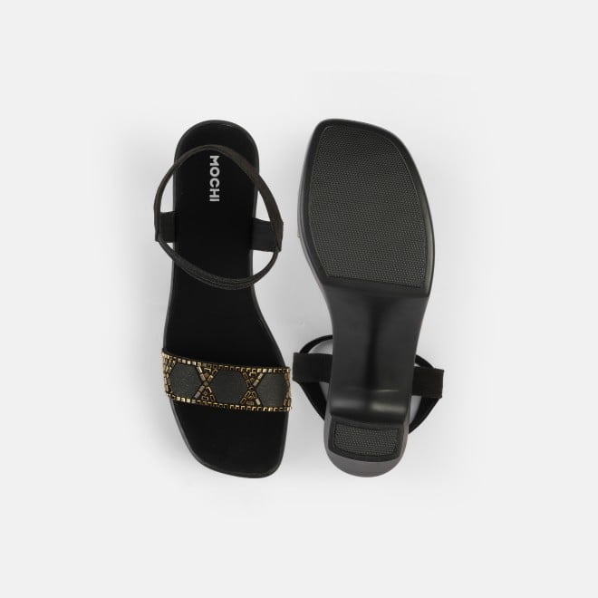 Mochi Women Black Casual Sandals (SKU: 34-422-11-36)