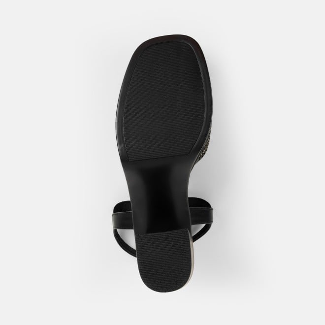 Mochi Women Black Casual Sandals (SKU: 34-423-11-36)