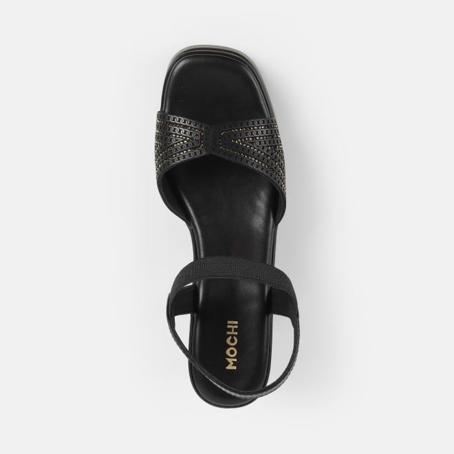 Mochi Women Black Casual Sandals (SKU: 34-423-11-36)