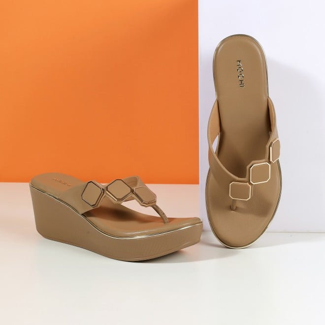 Mochi Women Rose-wood Casual Slippers (SKU: 34-425-9-36)