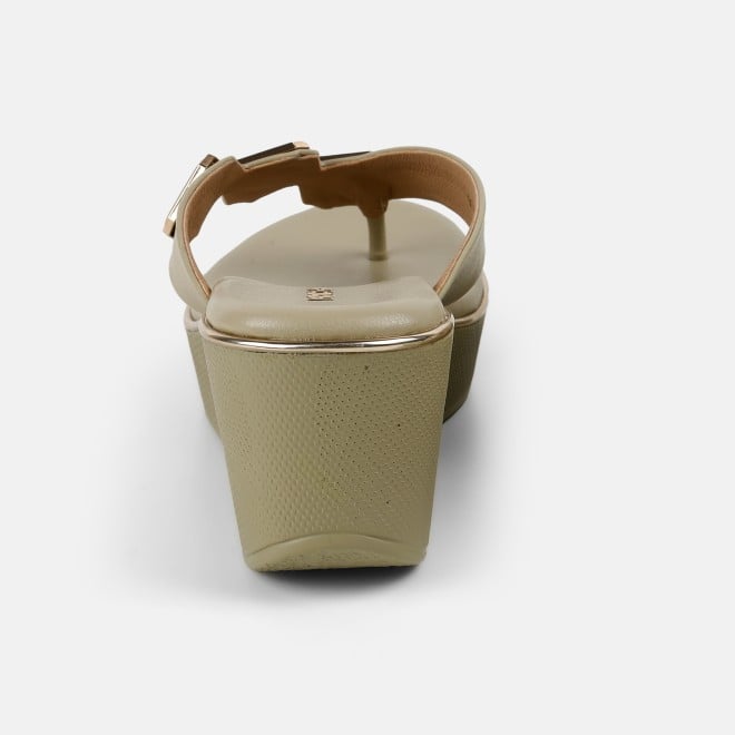 Mochi Women Green Casual Slippers (SKU: 34-425-21-36)