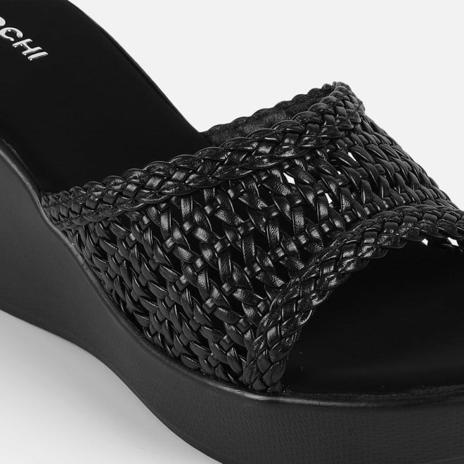 Mochi Women Black Casual Slip Ons (SKU: 34-428-11-36)