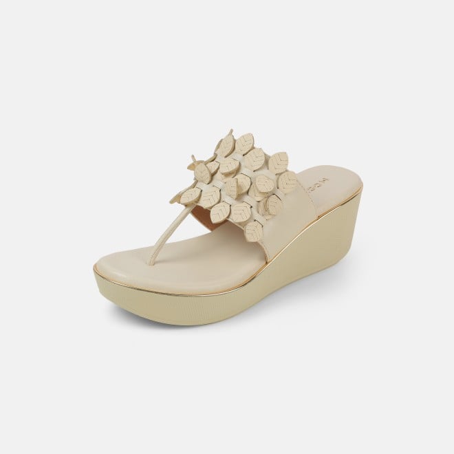 Mochi Women Beige Casual Slip Ons (SKU: 34-435-20-35)