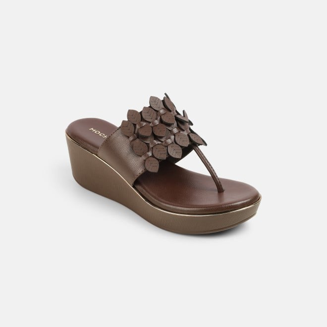 Mochi Women Brown Casual Slip Ons (SKU: 34-435-12-36)