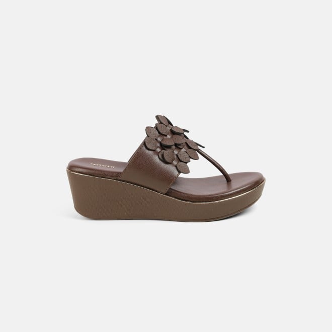 Mochi Women Brown Casual Slip Ons (SKU: 34-435-12-36)