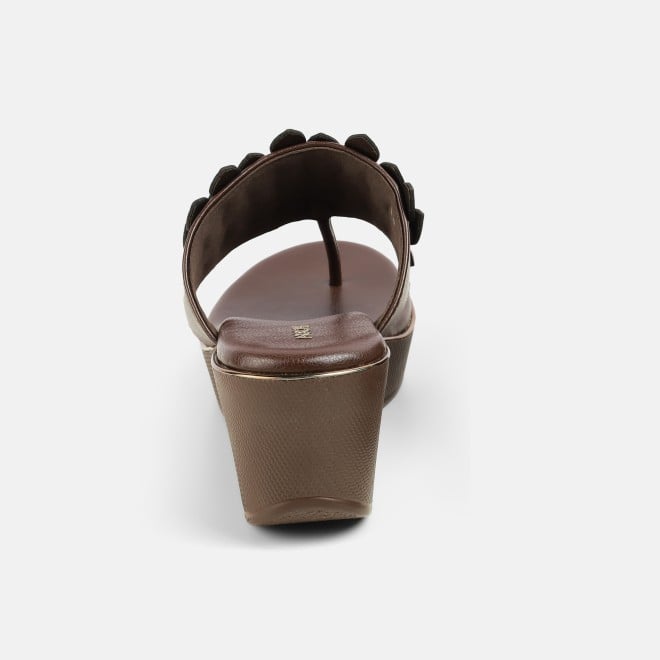 Mochi Women Brown Casual Slip Ons (SKU: 34-435-12-36)