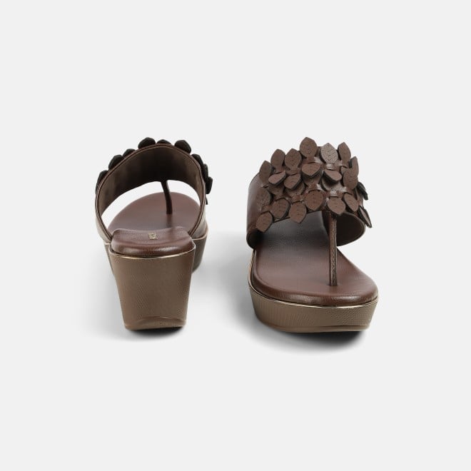 Mochi Women Brown Casual Slip Ons (SKU: 34-435-12-36)