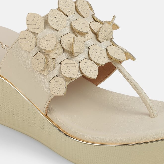 Mochi Women Beige Casual Slip Ons (SKU: 34-435-20-35)