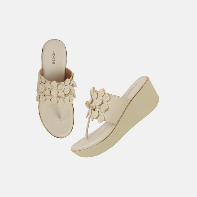 Mochi Women Beige Casual Slip Ons (SKU: 34-435-20-35)