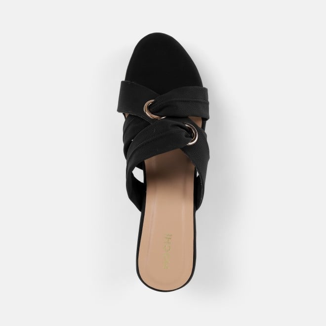Mochi Women Black Casual Slip Ons (SKU: 34-438-11-36)