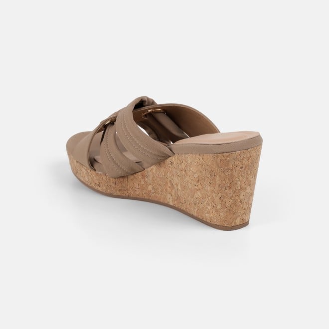 Mochi Women Beige Casual Slip Ons (SKU: 34-438-20-36)