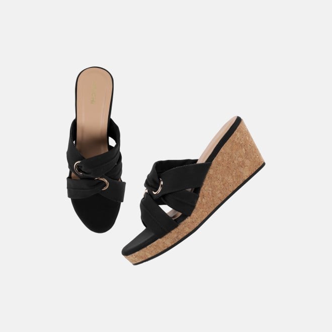 Mochi Women Black Casual Slip Ons (SKU: 34-438-11-36)