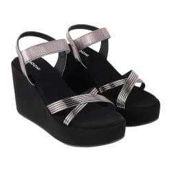 Women Gun-Metal Party Sandals