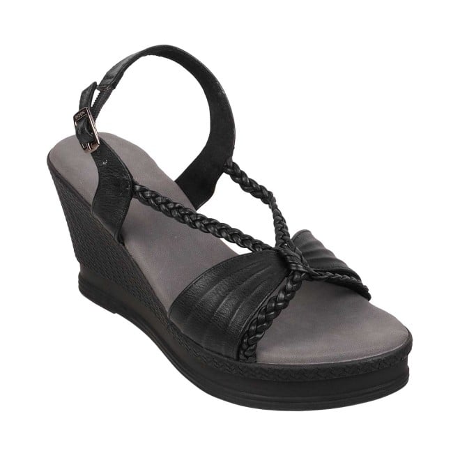 Buy Mochi Women Black Casual Sandals Online