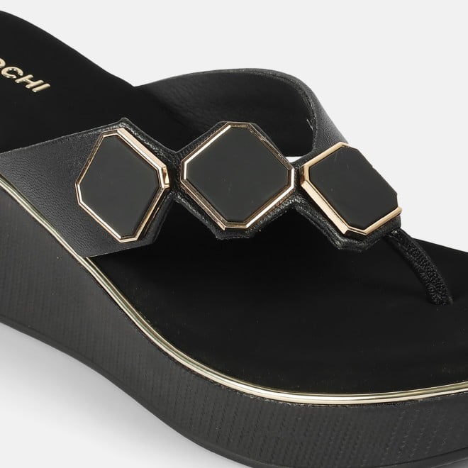 Mochi Women Black Casual Slippers (SKU: 34-800425-11-36)