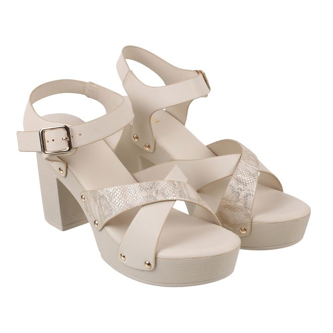 Mochi Women Beige Casual Sandals (SKU: 34-900224-20-41)