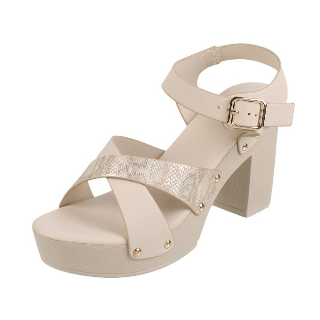 Mochi Women Beige Casual Sandals (SKU: 34-900224-20-41)