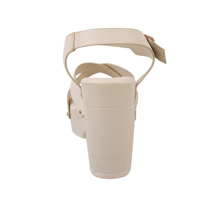 Mochi Women Beige Casual Sandals (SKU: 34-900224-20-41)