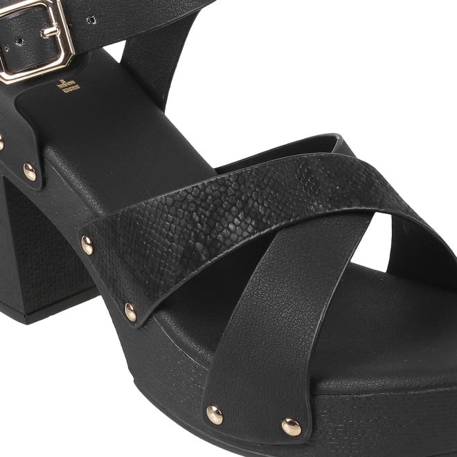 Mochi Women Black Casual Sandals (SKU: 34-900224-11-36)