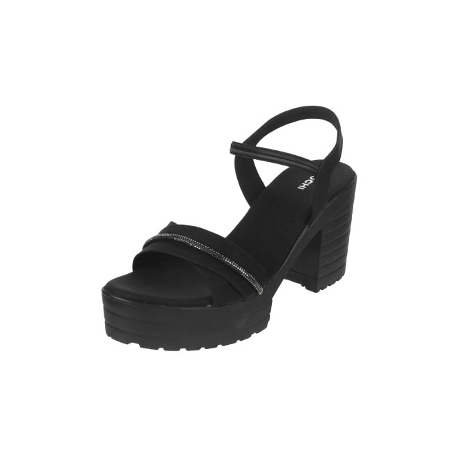 Mochi Women Black Casual Sandals (SKU: 34-900311-11-38)