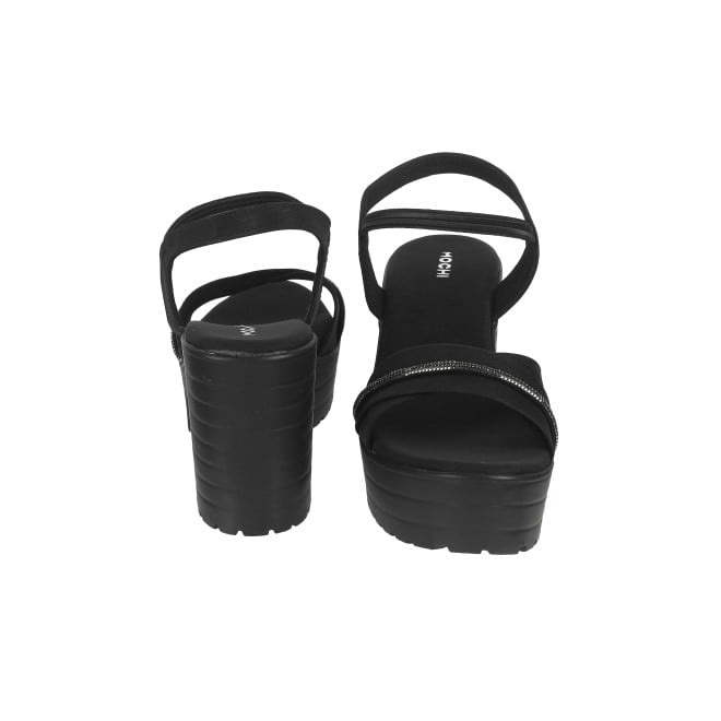 Mochi Women Black Casual Sandals (SKU: 34-900311-11-38)