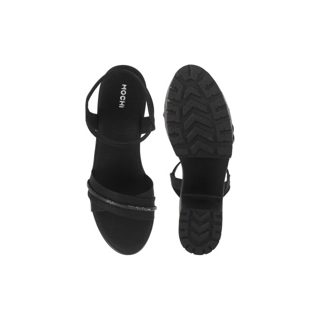 Mochi Women Black Casual Sandals (SKU: 34-900311-11-38)