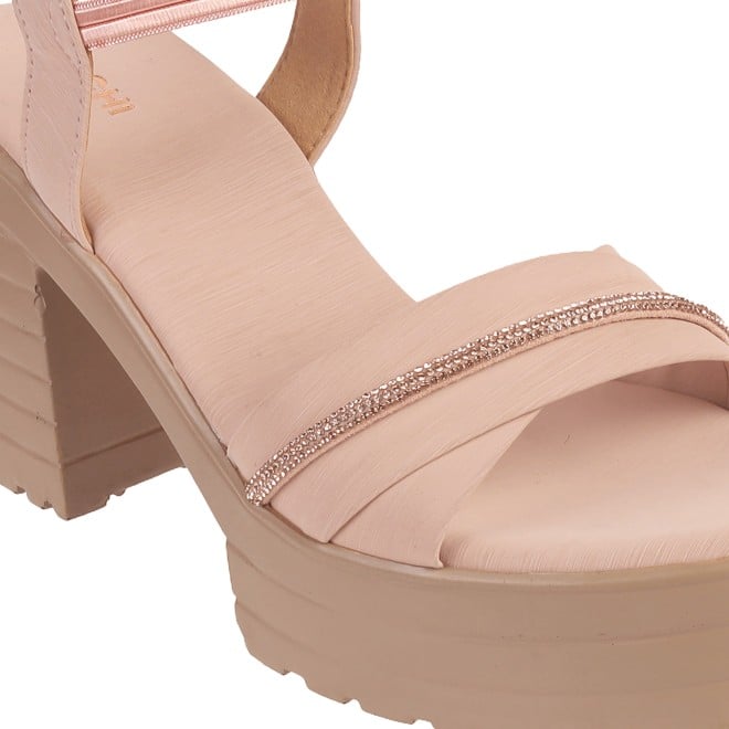 Mochi Women Peach Casual Sandals (SKU: 34-900311-80-36)