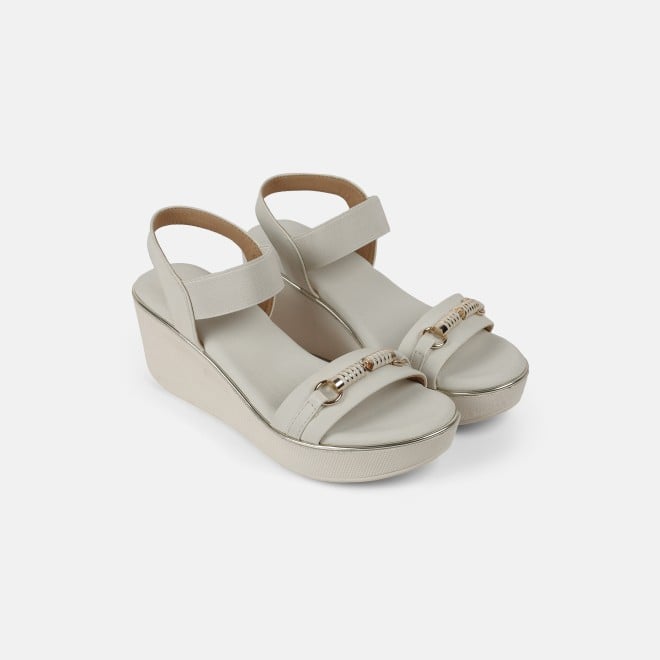 Mochi Women Beige Casual Sandals (SKU: 34-900424-20-37)