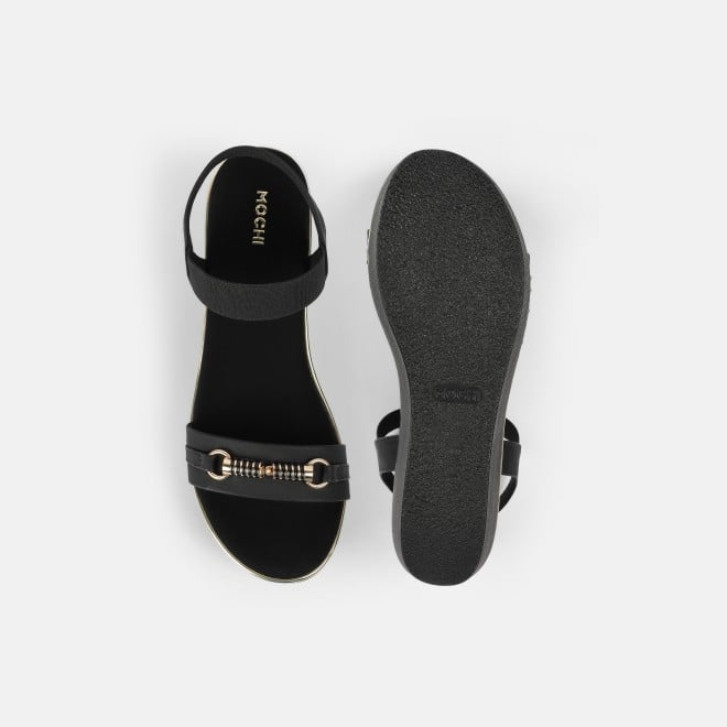 Mochi Women Black Casual Sandals (SKU: 34-900424-11-37)