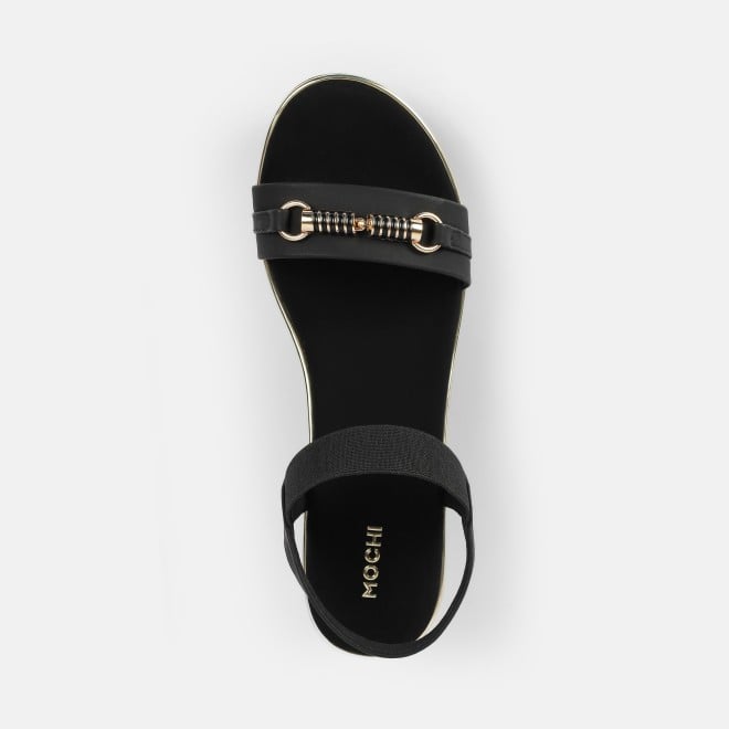 Mochi Women Black Casual Sandals (SKU: 34-900424-11-37)